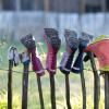 Naturfreundehaus Hannover - Gummistiefel zum Trocknen aufgesteckt