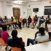 Workshop zu Klimawandel in Saint-Louis Jugendliche im Workshop